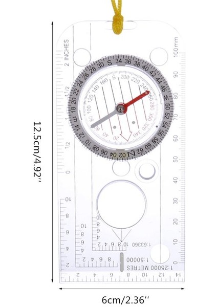 Çok Fonksiyonlu Çizim Cetveli Profesyonel Harita Ölçeği Kamp Navigasyon Pusula Açısı Cetvel Büyüteç (Yurt Dışından) modelleri