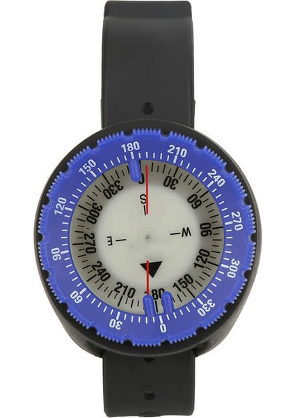 Mavi Stil 50 M Su Geçirmez Pusula Sualtı Mağaracılık Kamp Yüzme Pusula Bileklik Dalış Kordonlu Saat Floresan Kadranlı Pusula (Yurt Dışından)