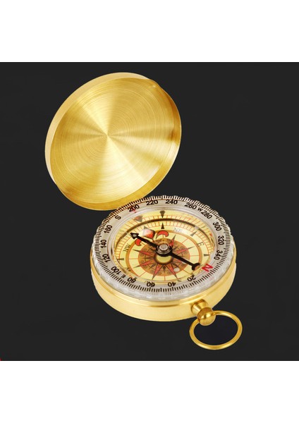 Sarı Stil Pusula Taşınabilir Açık Dağcılık Kamp Yönü Paslanmaz Çelik Araba Aksesuarları Yüksek Hassasiyetli Pusula Yürüyüş Dişlisi (Yurt Dışından)