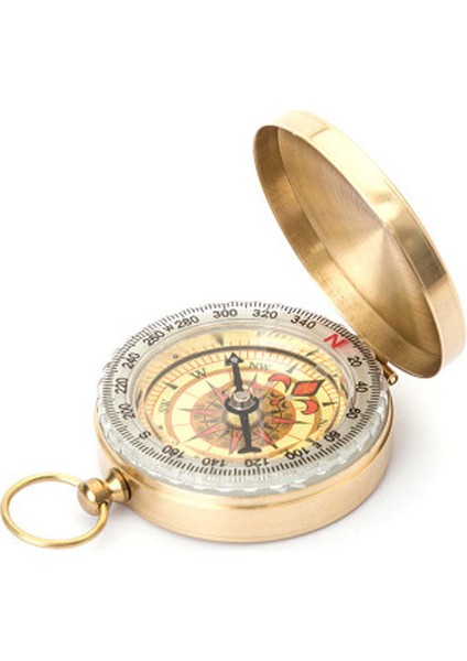 Altın Tarzı Taşınabilir Açık Cep Saati Kamp Pusula Yürüyüş Cep Saati Retro Çevirme Pusula (Yurt Dışından) fiyatları