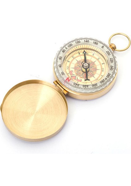 Altın Tarzı Taşınabilir Açık Cep Saati Kamp Pusula Yürüyüş Cep Saati Retro Çevirme Pusula (Yurt Dışından) modelleri