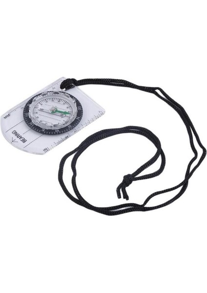 Bir Stil Pusula Navigasyon Harita Okuma Izciler Kamp Yürüyüş Ölçeği Cetvel Açık Oryantiring Araçları Şeffaf Plastik Pusula (Yurt Dışından)