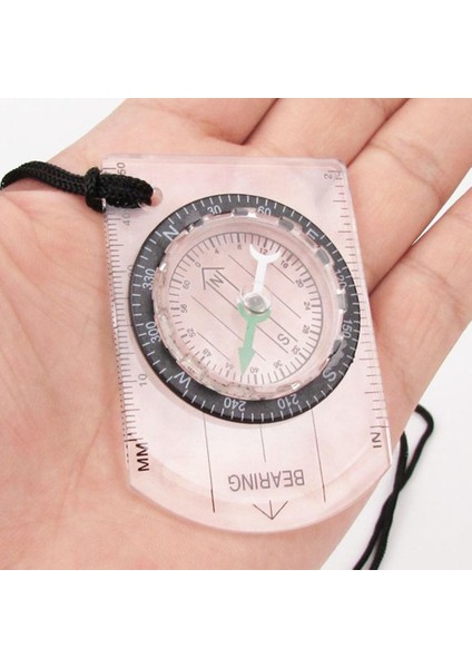 Bir Stil Pusula Navigasyon Harita Okuma Izciler Kamp Yürüyüş Ölçeği Cetvel Açık Oryantiring Araçları Şeffaf Plastik Pusula (Yurt Dışından) indirimleri