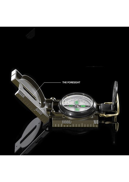 No.2 Tarzı Açık Katlanır Lens Pusula Çok Fonksiyonlu Ordu Yeşil Yürüyüş Kamp Survival Dashboard Dash Pusula Navigasyon Aracı (Yurt Dışından)