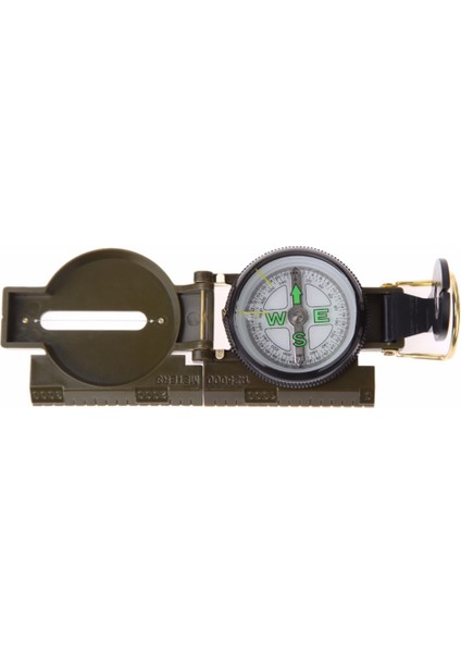 No.2 Tarzı Açık Katlanır Lens Pusula Çok Fonksiyonlu Ordu Yeşil Yürüyüş Kamp Survival Dashboard Dash Pusula Navigasyon Aracı (Yurt Dışından)