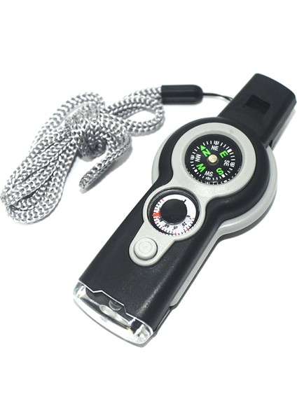 Gri Tarzı Pusula Büyüteçli Multifunctio Dış Mekan Hayatta Kalma Düdüğü Anahtarlık (Yurt Dışından) indirimleri