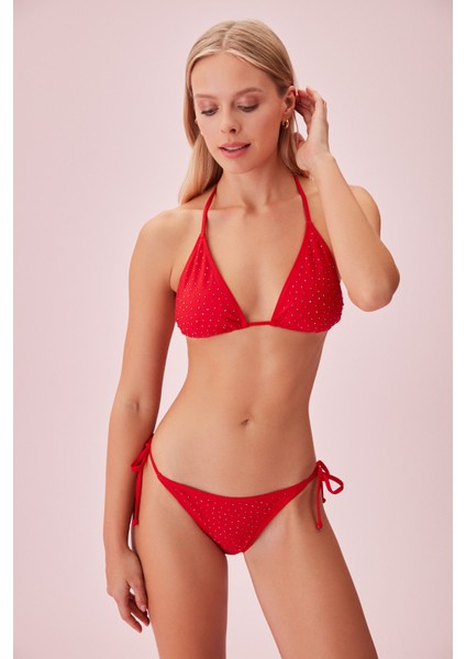 Ince Bağcıklı Detaylı Bikini Alt