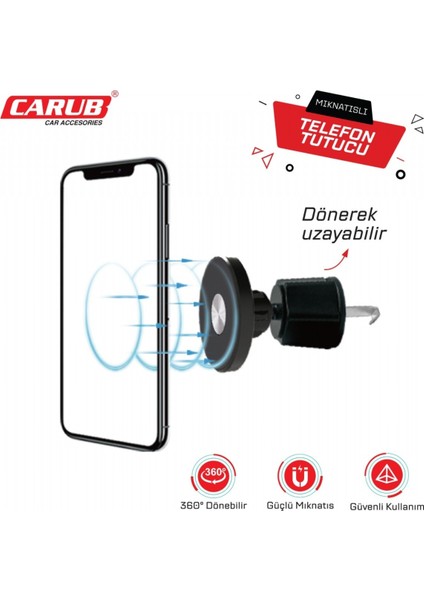 Telefon Tutucu Mıknatıslı Havalandırma Kancalı BR5901019