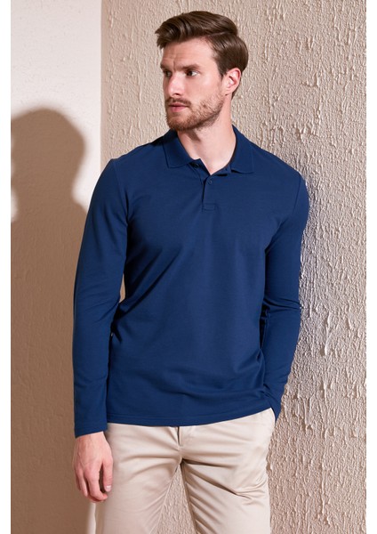 Pamuk Slim Fit Polo Yaka Sweat Erkek Sweat 5905707