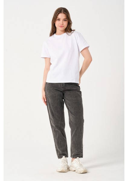 Owut Kadın Bisiklet Yaka Basic T-Shirt