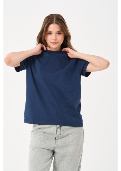 Owut Kadın Bisiklet Yaka Basic T-Shirt