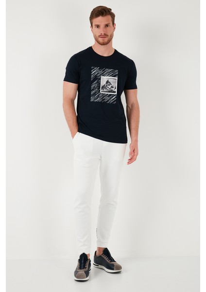 Pamuklu Slim Fit Bisiklet Yaka T Shirt Erkek T Shirt 646R8320 modelleri