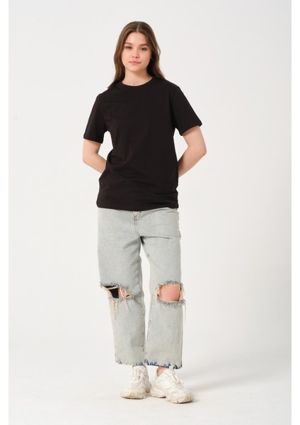 Owut Kadın Bisiklet Yaka Basic T-Shirt