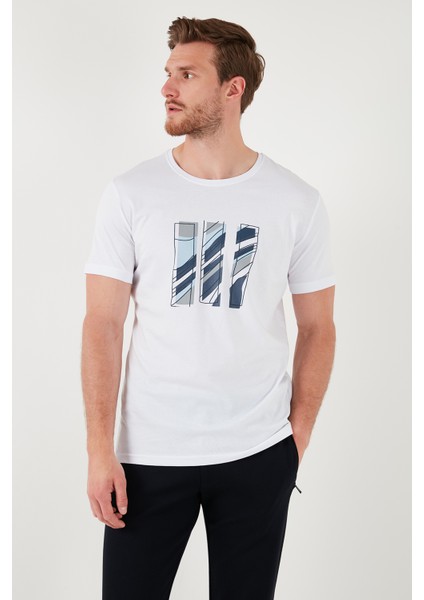 Pamuklu Slim Fit Bisiklet Yaka T Shirt Erkek T Shirt 646R7950 indirimleri