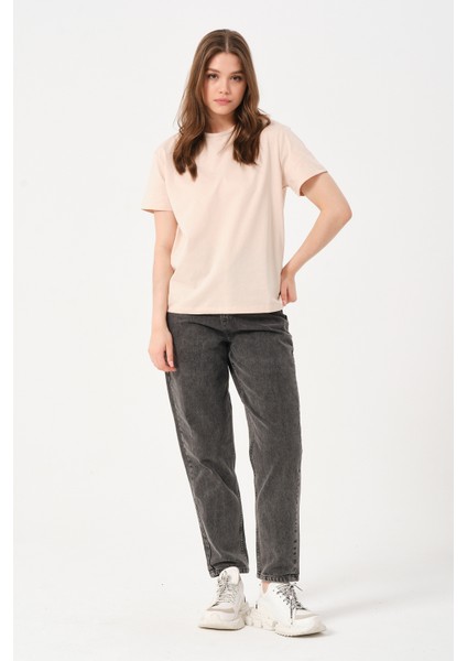 Owut Kadın Bisiklet Yaka Basic T-Shirt modelleri