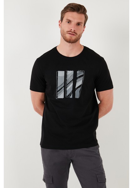 Pamuklu Slim Fit Bisiklet Yaka T Shirt Erkek T Shirt 646R7950 indirimleri