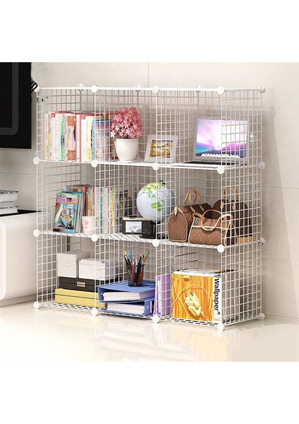 9 Bölmeli Tel Küp Çok Amaçlı Organizer Raf Beyaz 33CM Mutfak, Oyuncak, Kiler, Depolama Rafı fiyatları