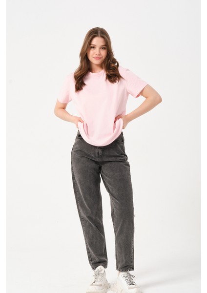 Owut Kadın Bisiklet Yaka Basic T-Shirt