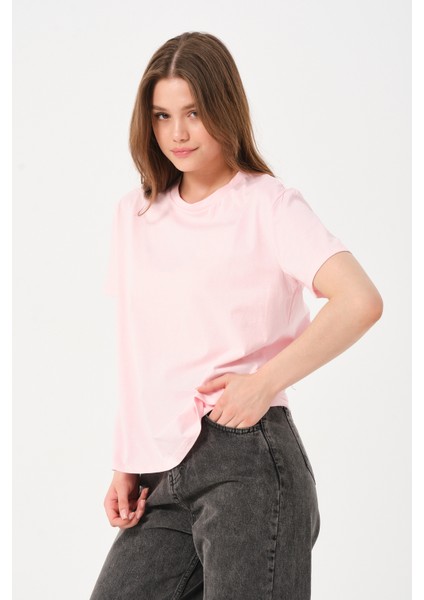 Owut Kadın Bisiklet Yaka Basic T-Shirt