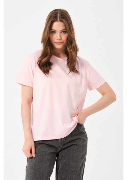 Owut Kadın Bisiklet Yaka Basic T-Shirt