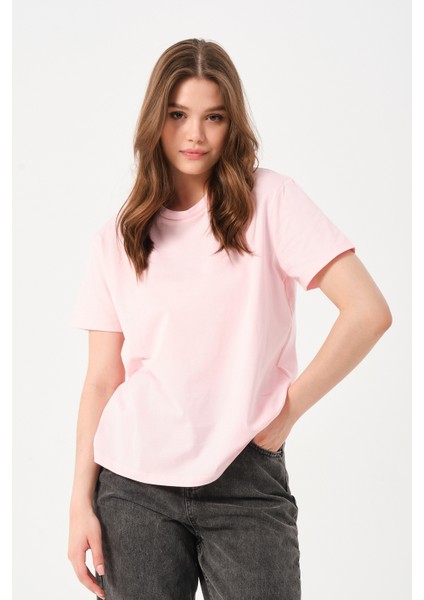 Owut Kadın Bisiklet Yaka Basic T-Shirt