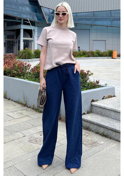 Bej Bisiklet Yaka Basic Kadın T-Shirt Mg2075 fırsatları
