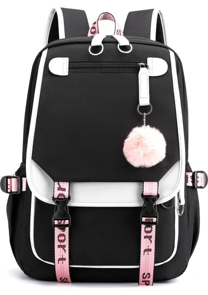 Sınır Ötesi Yeni Rahat Sırt Çantası Kore Versiyonu Açık Hava Seyahat Çantası Öğrenci Okul Çantası Büyük Kapasiteli Çanta (Yurt Dışından)