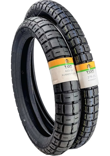 Tdt Tyres 410-18 ve 275-21 Tt Supermoto Lastik Takımı Runner