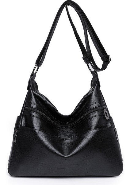 Kadınlar Için Çantalar 2024 Yeni Trendy Kadın Çantaları Yumuşak Deri Omuz Crossbody Çanta Rahat Batı Tarzı Küçük Kare Çanta Büyük Kapasiteli Anne Çantası (Yurt Dışından)