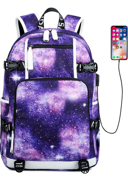 Erkek Çocuklar, Ortaokul ve Lise Öğrencileri Için Sırt Çantası, Sınır Ötesi Isı Transfer Baskı, Su Geçirmez Bilgisayar Çantası, Dış Mekan Sokak Seyahati Sırt Çantası (Yurt Dışından)