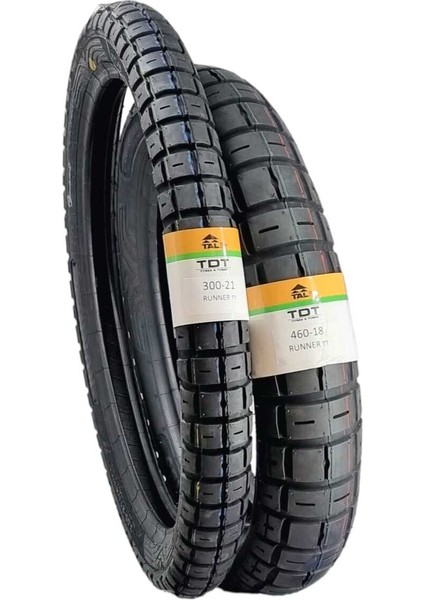 Tdt Tyres 460-18 ve 300-21 Tt Supermoto Lastik Takımı RUNNERSET02