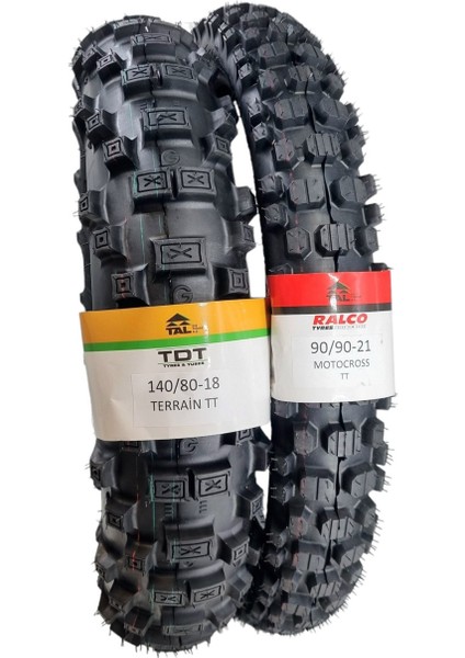 Tdt Tyres Enduro Lastik Takımı 140/80-18 ve 90/90-21 Tt Terrain