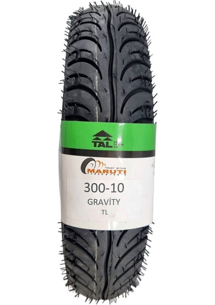 Maruti Tyres 300-10 Tl (Tubeless - Dubleks) Elektrikli Motosiklet Lastiği Gravity