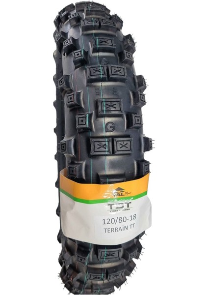 Tdt Tyres 120/80-18 Tt (Tubetype/ Iç Lastikli Tip) Enduro Lastiği TERRAİN13A