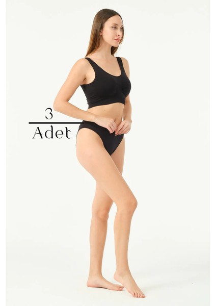 3'lü Seamless Kadın Slip Külot