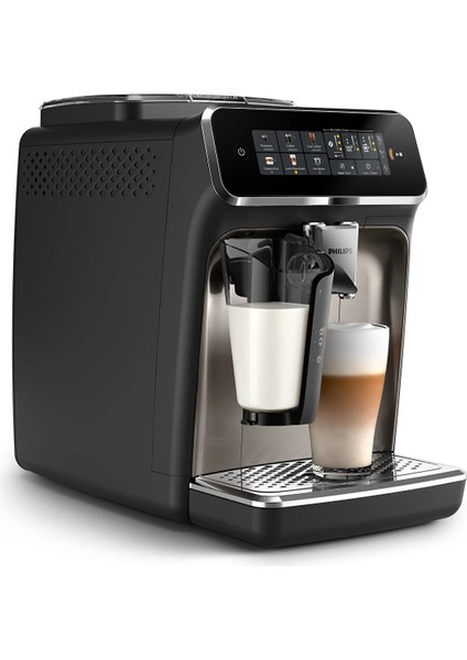 LatteGo 3300 Serisi Espresso, Kahve, Cappuccino, Latte Macchiato Sıcak & Soğuk Süt köpüklü Espresso Kahve Makinesi +2KG Tchibo Çekirdek Kahve