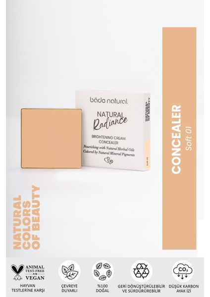 Bade Natural Concealer Soft 01 %100 Doğal