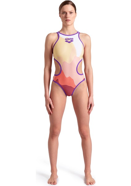 One Morning Light Swimsuit Kadın Mor Yüzücü Mayosu 007244990