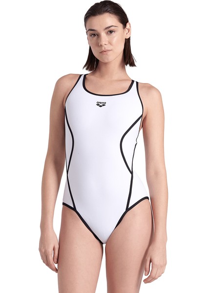 Profile Swimsuitalyv Back Kadın Beyaz Yüzücü Mayosu 006643150