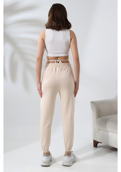 Kompak Penye Likralı Esnek Yumuşak Dokulu Paçası Lastikli Eşofman Altı 21633 Taş fırsatları