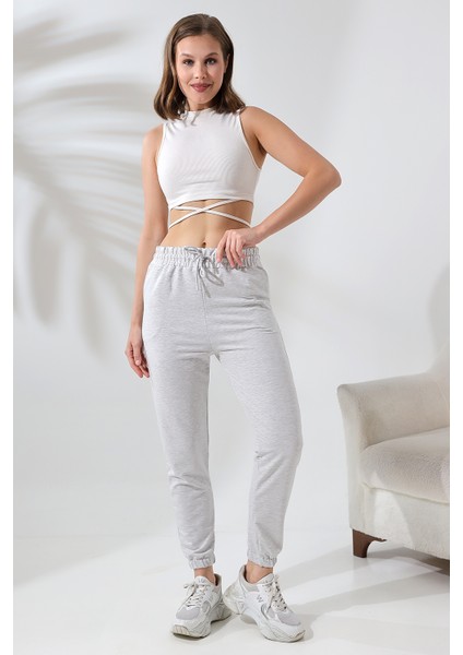 Kompak Penye Likralı Esnek Yumuşak Dokulu Paçası Lastikli Eşofman Altı 21633 Karmelanj fiyatları