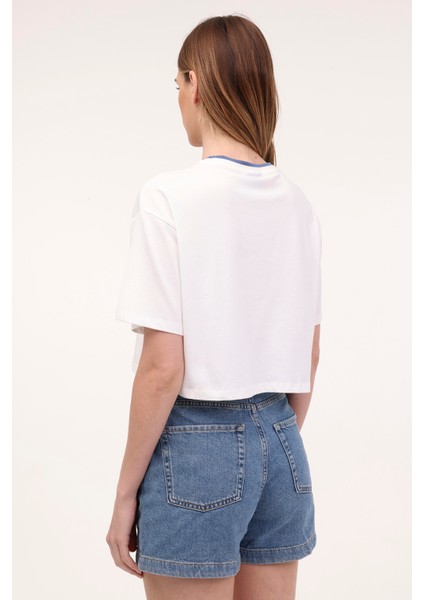 Wl Gıa 11SS123 4fx Ekru Kadın Kısa Kol T-Shirt fiyatları