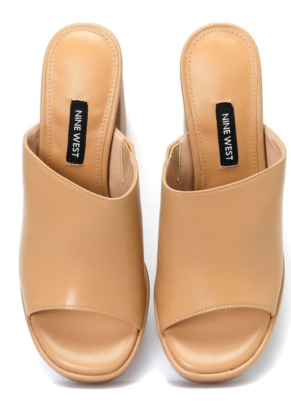 CANBE 4FX Taba Kadın Topuklu Terlik fırsatları