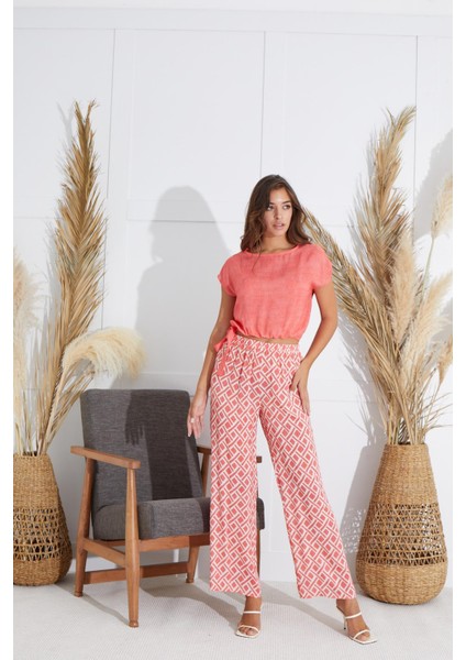 Kadın Kısa Kol Nar Çiçeği Pijama Takım C9T1N5O51 fiyatları