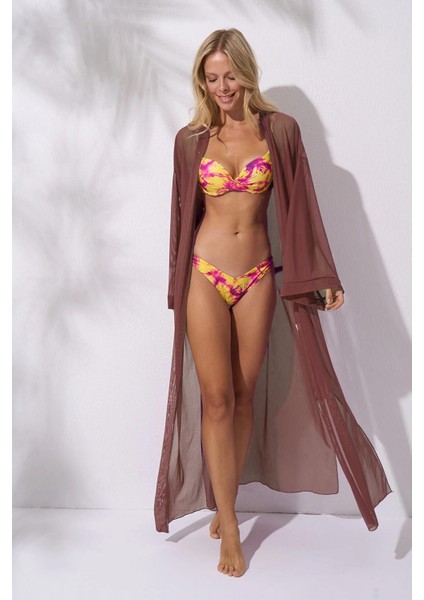 Kadın Toffee Kaftan Pareo C2T1N8O142