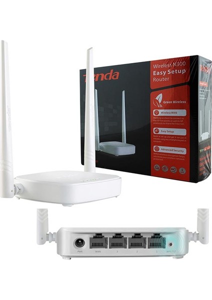 Tenda N301 4 Port 300 Mbps Router Ap Repeater Sinyal Güçlendirici Router