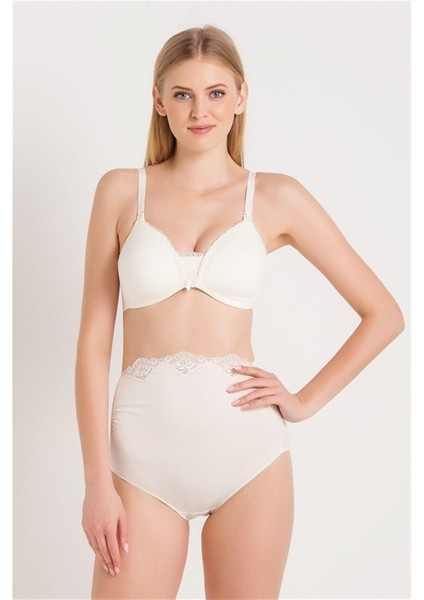 Kadın Ekru İnce Süngerli Emzirme Sütyeni C5T7N6O1 modelleri