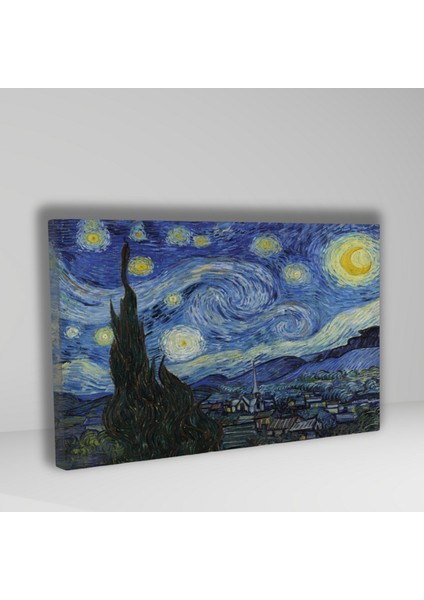 Tekli Yatay Kanvas Duvar Tablosu Vincent Van Gogh Yıldızlı Gece fiyatları