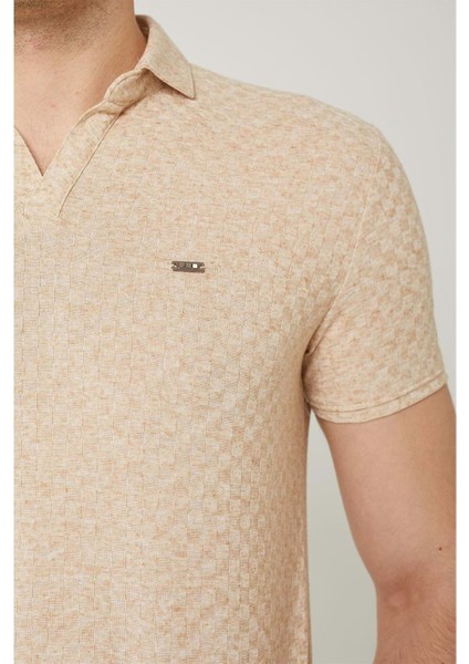 Erkek Yakalı Toprak Tshirt