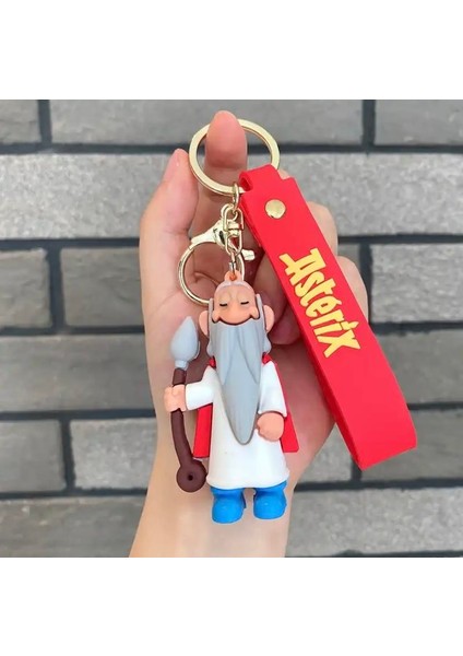 Asterix Karakterleri Silikon Anahtarlık Çanta Süsü Model
